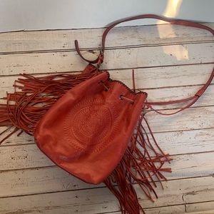 Patricia Nash Niccioleta Fringed Drawstring Purse